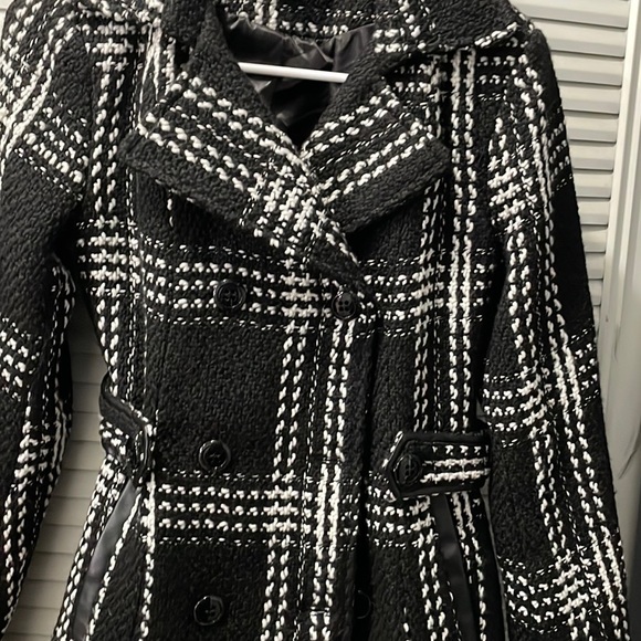 BCX_  Double Breasted Chunky Plaid coat XS - Picture 4 of 5